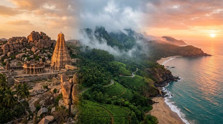 The Comprehensive Karnataka Travel Guide: Cultural Circuits, Wildlife Sanctuaries, and Coastal Trails