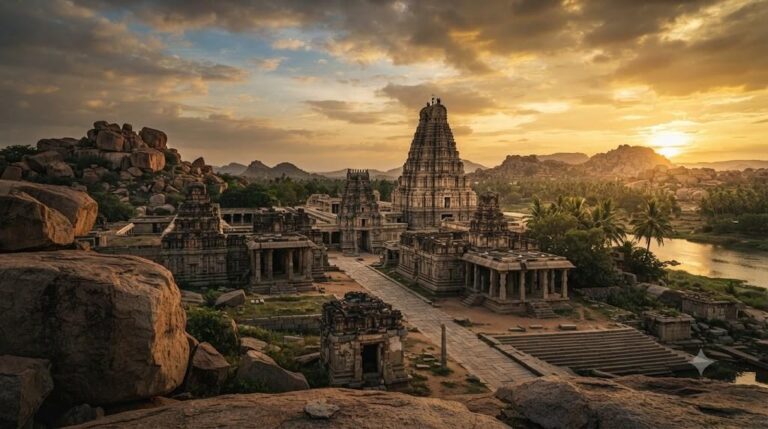 The Golden Age of the Vijayanagara Empire: Governance, Trade, Architecture, and the Legacy of Hampi