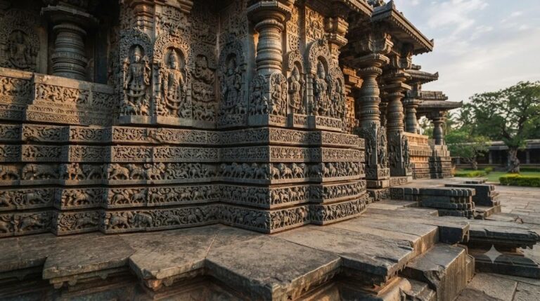 The Hoysala Dynasty Chronicles: Stellar Temple Geometry, Soapstone Sculptures, and Royal Patronage