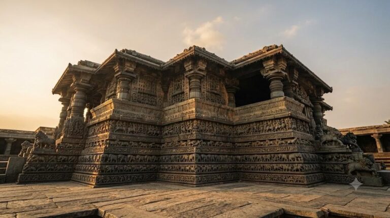 Halebidu Hoysaleshwara Temple: Intricate Bas-Relief Friezes, Epics in Stone, and Architectural Grandeur