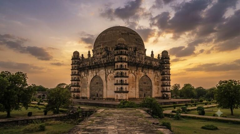 Bijapur (Vijayapura) and Gol Gumbaz: The Whispering Gallery, Adil Shahi Tombs, and Islamic Dome Engineering